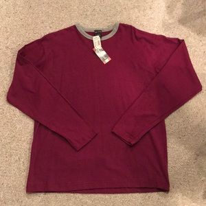 3/$25💜NWT burgundy jersey S